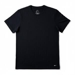 Nike Mens Dri Fit Short Sleeve Crew Neck T-Shirt Black Size Small Activewear New